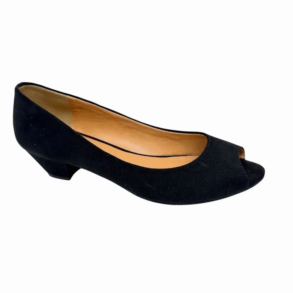CL by Chinese Laundry Women's Black Peep Toe Wedge Heels Size 8.5 - Picture 4 of 9